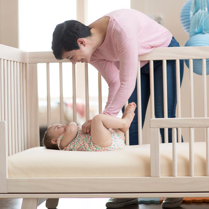 Naturepedic Organic Breathable 2-Stage Baby Crib Mattress MC46 Naturepedic