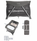 Nuna SENA Aire Playard and Changer Bundle - Granite Nuna