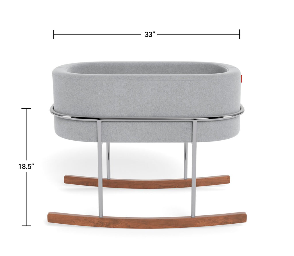 Monte Rockwell Bassinet - Nordic Grey (Estimated to Arrive in 4-6 Weeks) Monte