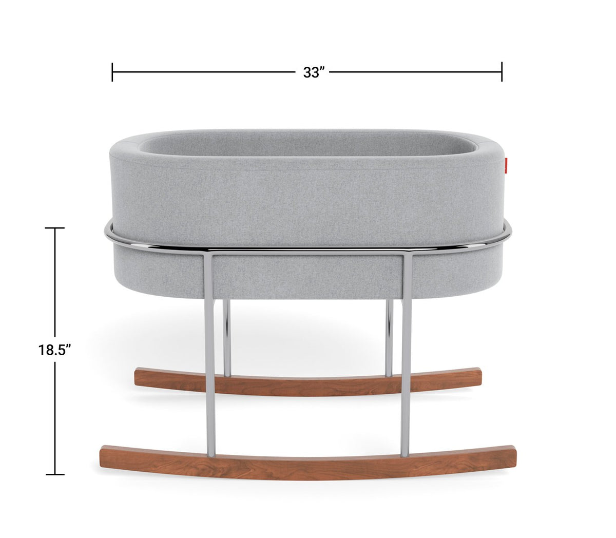 Monte Rockwell Bassinet - Nordic Grey (Estimated to Arrive in 4-6 Weeks) Monte